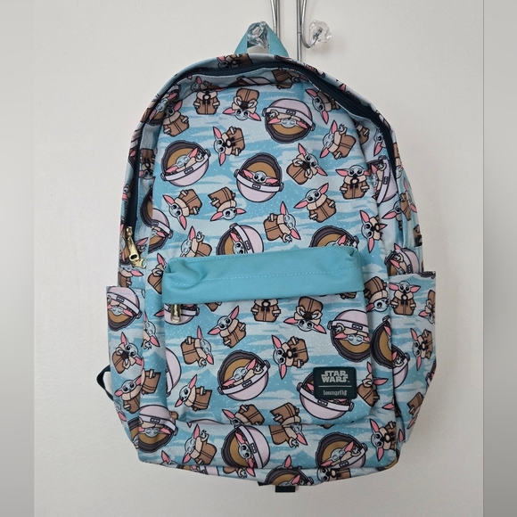 Loungefly Handbags - Star Wars Loungefly Baby Yoda Backpack NWOT